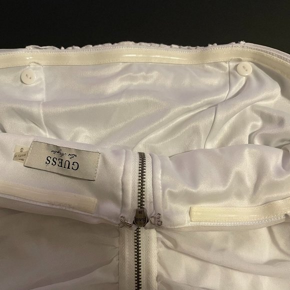 Guess White Party Dress Body Con - Picture 3 of 12